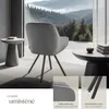 tectake® Otočné křeslo Snug čalouněné, sametový vzhled 58 x Náhled obrázku produktu 5