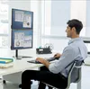 Fellowes Monitorarm mit Standfuß, höhenverstellbar, für 2 Produktbild-Vorschau 6