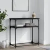vidaXL Konzolový stůl černý 75x35,5x75 cm Dřevěný materiál Náhled obrázku produktu 2