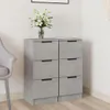 vidaXL Credenze 2 pz. Grigio cemento 30x30x70 cm Materiale Anteprima dell’immagine prodotto 2