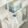 Étagère de toilette sur roulettes Métal et bois Slim Voir les images du produit 23