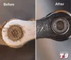 Fahrradkettenglied vor und nach der Anwendung von Boeshield Produktbild-Vorschau