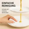 Doppellagige Etagere rund Hochzeit Party Obst Kuchenständer Produktbild-Vorschau 3
