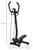 HOMCOM Stepper mit Haltegriff Trainingsbänder Sidestepper Produktbild-Vorschau 3