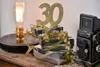 70. Geburtstag gold glitzer Tischdekoration 11x 10 cm Zahl Produktbild-Vorschau 6