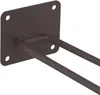 4 x Gerätehalter Wand, Länge 24 cm, Doppelhaken, Wandhaken Produktbild-Vorschau 4