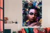 MuchoWow® Poster Frau - Rauch - Farben 120x180 cm - Produktbild-Vorschau 3