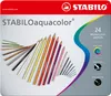 Aquarell-Buntstift - STABILO aquacolor - 24er Metalletui - Produktbild-Vorschau 1