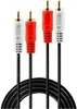 LINDY Audiokabel 1m 2xRCA 2xRCA (Chinch) m/m vergoldet Produktbild-Vorschau 2