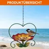 Hängende Vogeltränke Metall mit Kette, Vogelbad & Produktbild-Vorschau 5