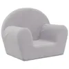 vidaXL Detská pohovka Light Grey Soft Plush Náhľad obrázku produktu 1