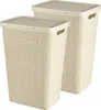 Curver Wäschekorb Jute mit Deckel - 2er Set Produktbild-Vorschau 1