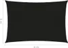 vidaXL Voile d'ombrage 160 g/m² noir 5x6 m HDPE Voir les images du produit 11