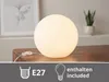 Kleine LED Tischlampe mit Glaskugel Weiß, dimmbare Produktbild-Vorschau 6