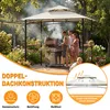 LZQ Grillpavillon mit Seitenmarkise, Doppeldach, Produktbild-Vorschau 6