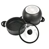 A couscous pot with a glass lid, shown disassembled on a white background. Produktbild-Vorschau