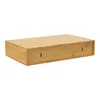 A wooden shelf with a drawer against a white background. Anteprima dell’immagine prodotto