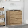 vidaXL Badezimmerschrank Artisan-Eiche 59 x 37 x 59 cm Produktbild-Vorschau 4