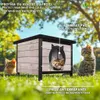 Casetta per gatti in legno VOUNOT®, casetta per gatti con Anteprima dell’immagine prodotto 3