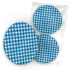 itenga 40x Bierdeckel blau weiß kariert Untersetzer 10,7cm Produktbild-Vorschau 2