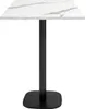Stehtisch 60 x 60 cm – rundes Modell aus weißem Marmor Produktbild-Vorschau 1