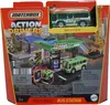 The image shows the packaging of a Matchbox Action Drivers Bus Station playset, featuring toy vehicles and the playset itself. Náhľad obrázku produktu