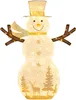 COSTWAY 141cm LED Schneemann beleuchtet, Weihnachtsdeko Produktbild-Vorschau 1