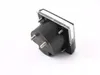 The back of a black analog voltmeter with silver screw terminals against a white background. Produktbild-Vorschau