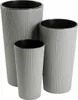 HowHomely | Pots de fleurs - Pots pour plantes - gris - lot Voir les images du produit 1