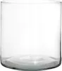Dekoglas, Vase ZYLINDER Hot Cut H. 25cm D. 25cm transparent Produktbild-Vorschau 1