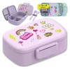Brotdose Kinder mit Fächern, BPA frei, Lunchbox, Bento box, Produktbild-Vorschau 1