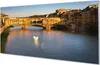 Glasbilder 140x70 Wandkunst Italien Sonnenaufgang Brücken Produktbild-Vorschau 1