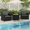 Yaheetech 3-tlg. Gartenmöbel Set aus Polyrattan, inkl. 2 Produktbild-Vorschau 9