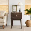Mid-Century Modern Nussbaum Nachttisch, Schlafzimmer Produktbild-Vorschau 5
