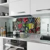 Küchenrückwand Spritzschutz Glas mit Motiv Bunte Beeren 40 Produktbild-Vorschau 2