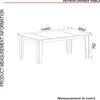 Skye Decor, Veyron, Esstische, Schwarz, Melamin-Spanplatte, Produktbild-Vorschau 7