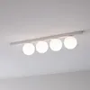 Zeitgenössische Deckenleuchte Binomio Metall Weiß 4 Lichter Produktbild-Vorschau 2
