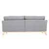 Miliboo - Sofa skandinavisch 3 Plätze Hellgrau Holzbeine Produktbild-Vorschau 4