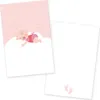 itenga 24x Kärtchen "Baby auf Wolke" rosa pastell in Produktbild-Vorschau 1