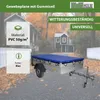 Anhänger Flachplane 2575x1345x100 mm mit Gummiseil Produktbild-Vorschau 2