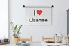 MuchoWow® Wandteppich Wandbehang Ich liebe - Lisanne - Produktbild-Vorschau 3