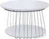 Tavolino MCA HWC-P60, tavolino tavolino lounge, metallo MDF Anteprima dell’immagine prodotto 5