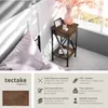 Table d'appoint Dayton 35x35x70,5cm - Bois foncé Voir les images du produit 2