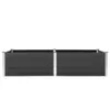 Garten-Hochbeet 250 x 100 x 54 cm WPC Grau , Gabionen Produktbild-Vorschau 3