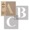 Alphabet Malschablonen Set 42 Stück, 25 cm Buchstaben & Produktbild-Vorschau 1