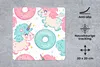 MuchoWow® Mauspad Mousepad Einhorn - Donut - Baby 20x20 cm Produktbild-Vorschau 3