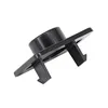 A black plastic part for a coffee machine, shown in isolation against a white background. Produktbild-Vorschau