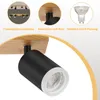 ZMH Spot de plafond 4 flammes noir - Lampe de cuisine en Voir les images du produit 7
