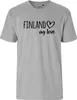 Huuraa Herren T-Shirt Finland my love S Sport Grey Bio Produktbild-Vorschau 2