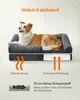 Orthopädisches Hundebett mit erhöhtem Rand, 91 x 71 x 25 cm Produktbild-Vorschau 3